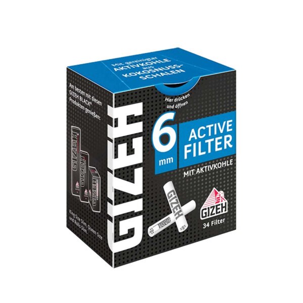 Gizeh ACTIVE Filtre Slim 6mm noir