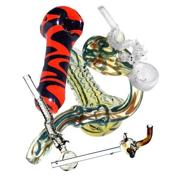 Pari de pipe en verre