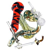 Pari de pipe en verre