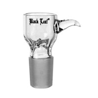 Tête en verre poignée Black Leaf + tamis
