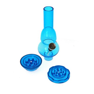 Mini Bong Acrylique + Moulin 17cm "Belly"