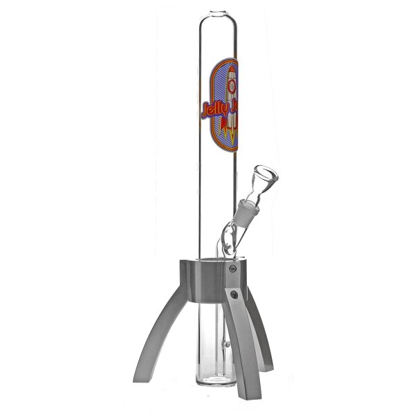Jelly Joker Glass Bong "Rocket" Base en aluminium 45cm 18,8
