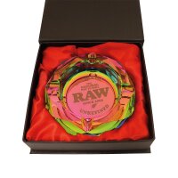 Cendrier de table RAW en verre Rainbow