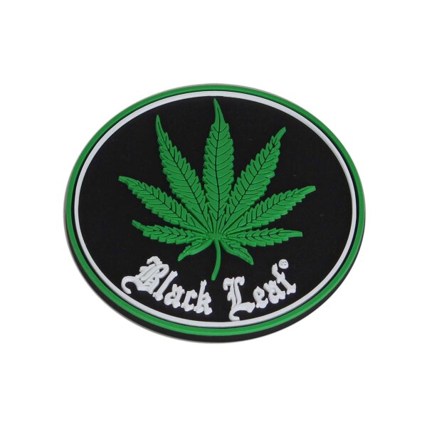 Sous-verre en silicone Black Leaf "Weed"