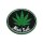 Sous-verre en silicone Black Leaf "Weed"