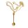 Collier avec cuillère 60 cm or