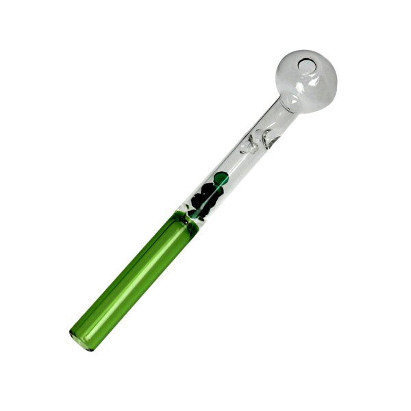 Pipe à huile Crystals 15 cm vert