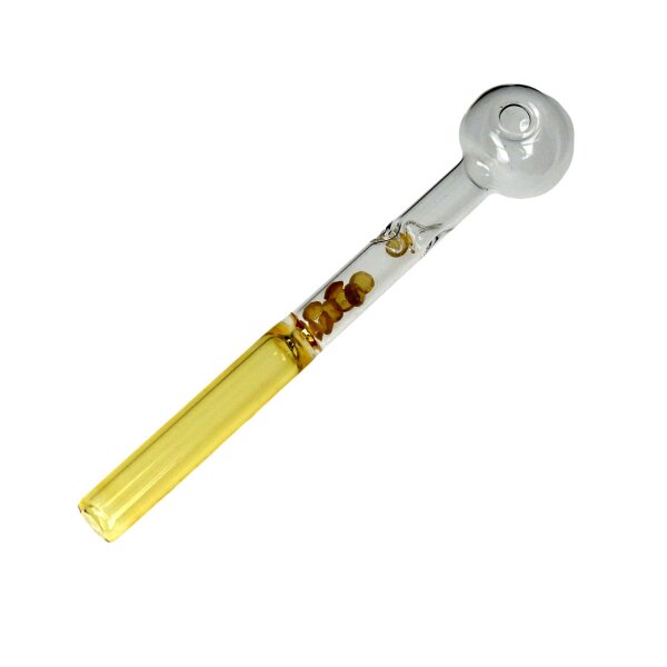 Pipe à huile Crystals 15 cm jaune