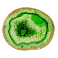 Vitre en verre aspect agate vert