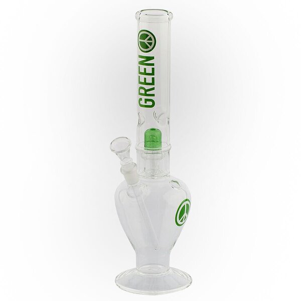 Bong Greenline Peace avec perc dome 35 cm