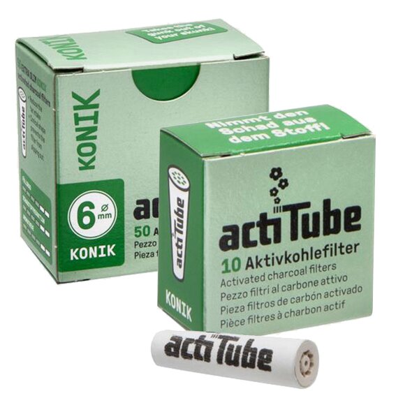 actiTube KONIK Extra Slim Filtre à charbon actif