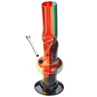 Bong à glace en acrylique Twist Rasta Champ High 31cm