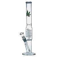 Bong à percolateur Feuille de cannabis avec...