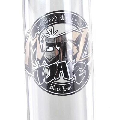 Black Leaf Metal Wave 38 cm Cylindre