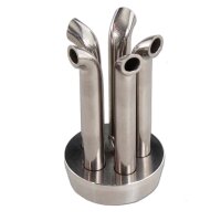 Black Leaf Metal Wave 38 cm Cylindre