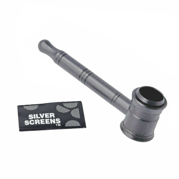 Pipe en métal - 10 cm gris