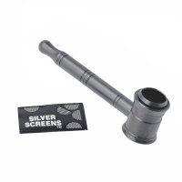 Pipe en métal - 10 cm gris