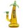 Grace Glass Yellow Palm 27 cm