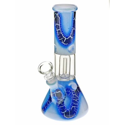 Black Leaf bong en verre "Snake" avec percolateur dôme Blue