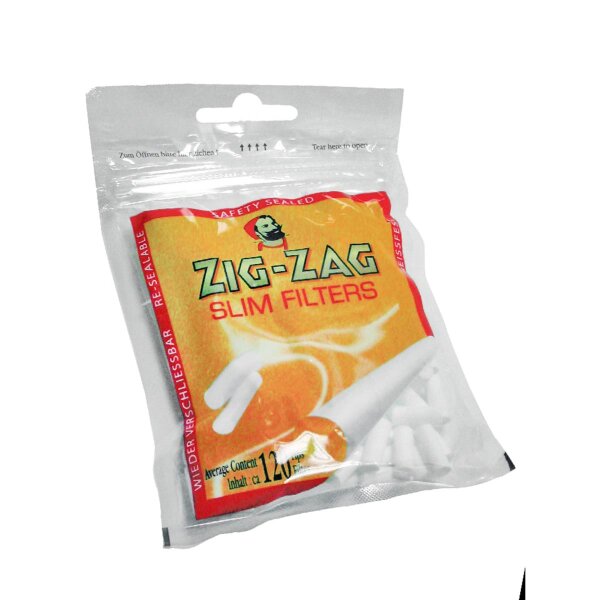 Zig Zag slim filtres de cigarettes - 120 pièces.