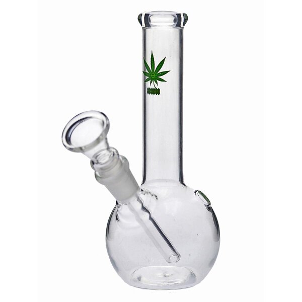 Micro Bong feuille de chanvre 16cm