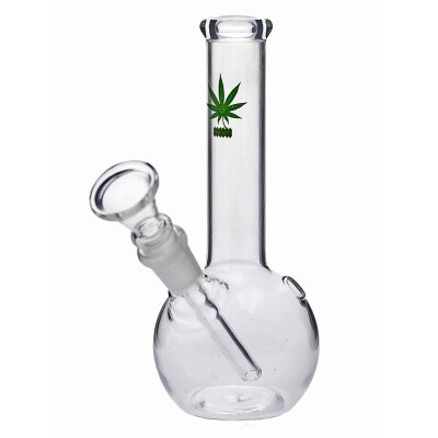 Micro Bong feuille de chanvre 16cm