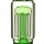 Grace Glass Bong en verre "Amorous Green Annabell" 39cm