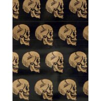 Sachets Zip "Skull doré" 50 x 50 mm 100 pcs
