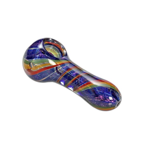 Pipe spoon avec des ornements en spirale Rasta