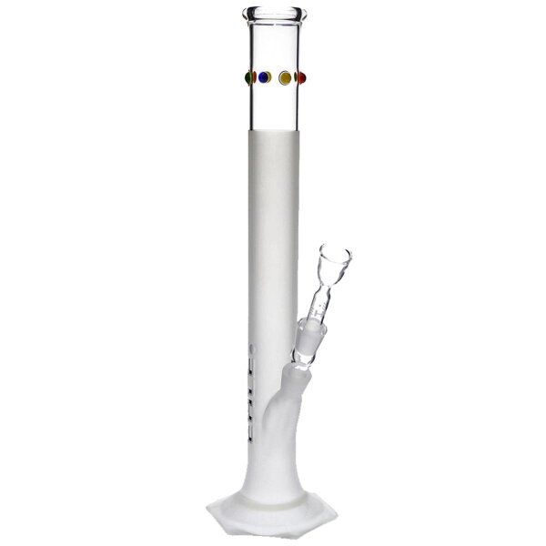 Ehle bang en verre Grace amaté avec bordure coloré 14,5
