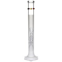 Ehle bang en verre Grace amaté avec bordure coloré 14,5