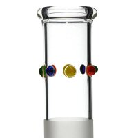 Ehle bang en verre Grace amaté avec bordure coloré 14,5