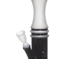 Bang en verre noir / blanc, 53cm
