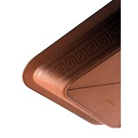 Soucoupe carrée pour pot de fleur, terre cuite, 28,5 x 28,5 cm