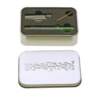 Snowtrain Snuff Kit in Transport Box dans sa boîte de transport - Vert