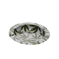 Cendrier en métal feuille de chanvre