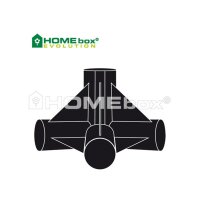 HOMEbox angles de rechange à quatre voies 2 Kit 22mm