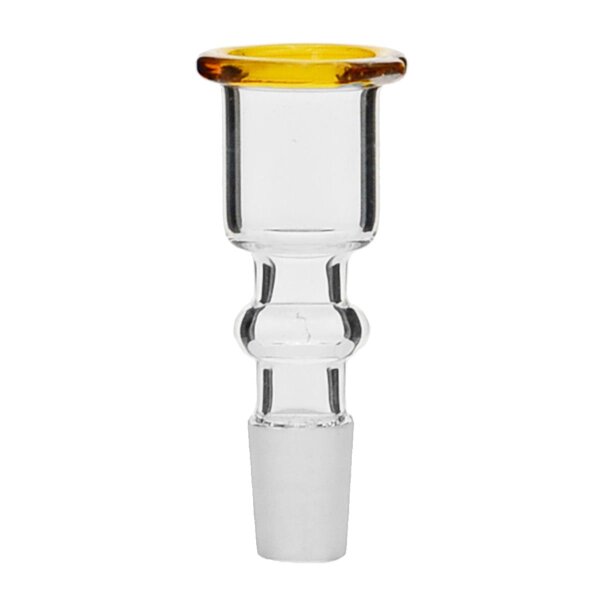 Foyer en verre cylindre jaune 14,5